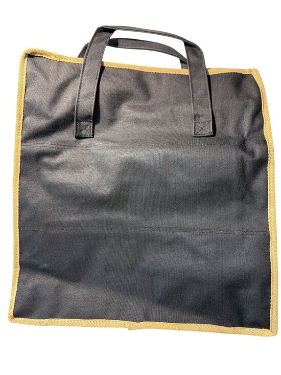 Lillian Vernon Handbags - Lillian Vernon Navy Blue Canvas Shoe Tote Bag Holds 6 Pairs Zip Around NWOT